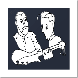 Guitar Rock Band Musicians Drawing Posters and Art